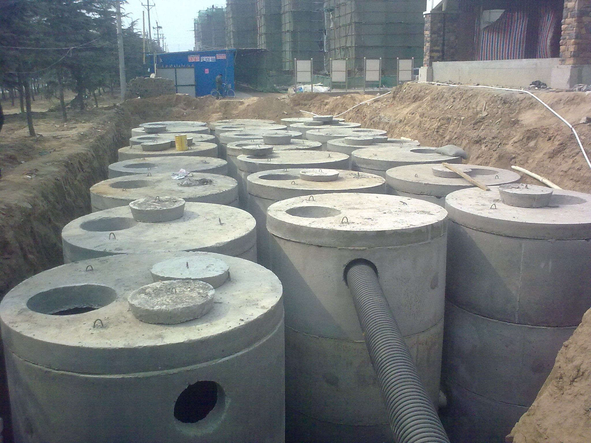 广州体育学院600立方整体式钢筋混凝土化粪池